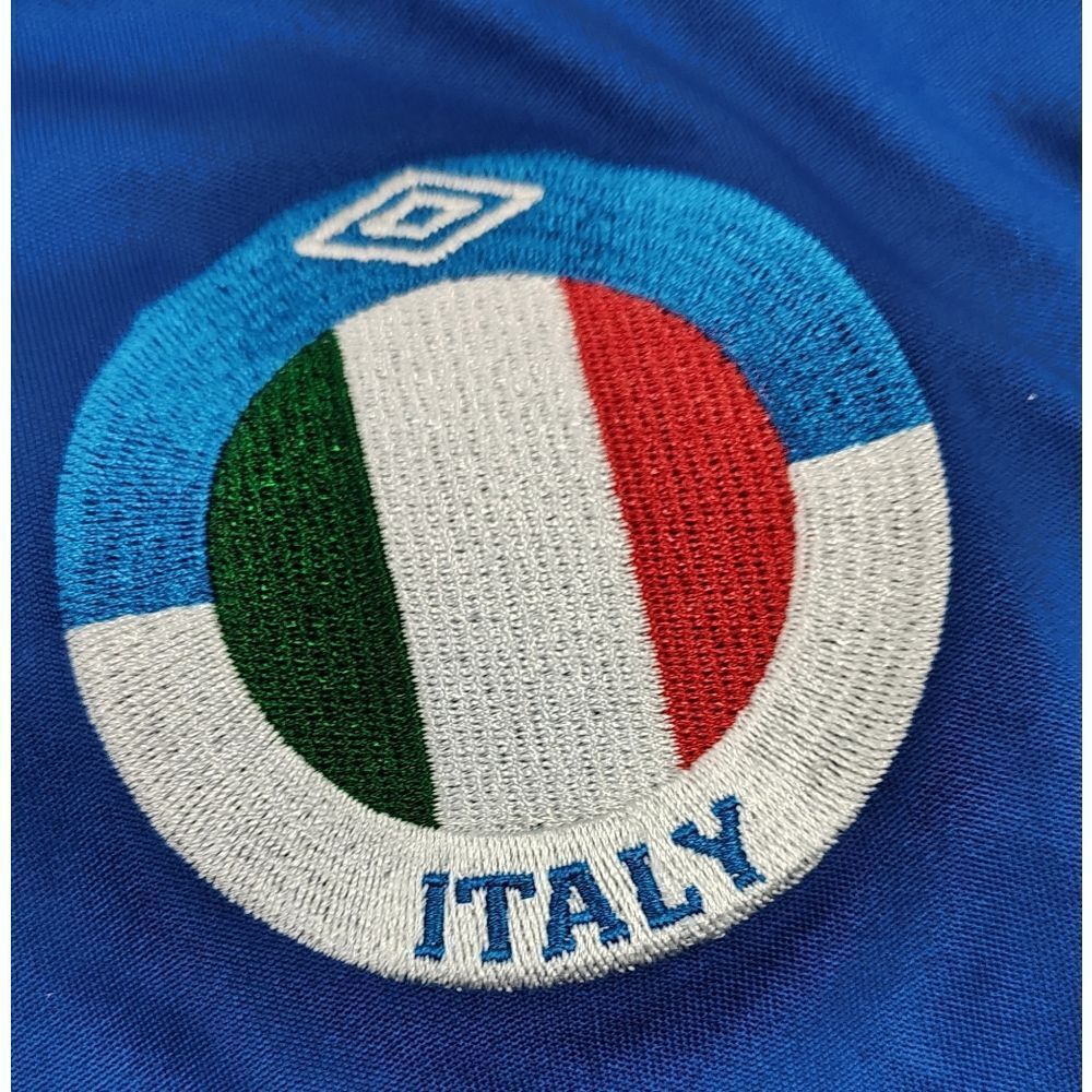 Umbro Italy Blue & White Soccer Shirt Sz - Picture 2 of 12